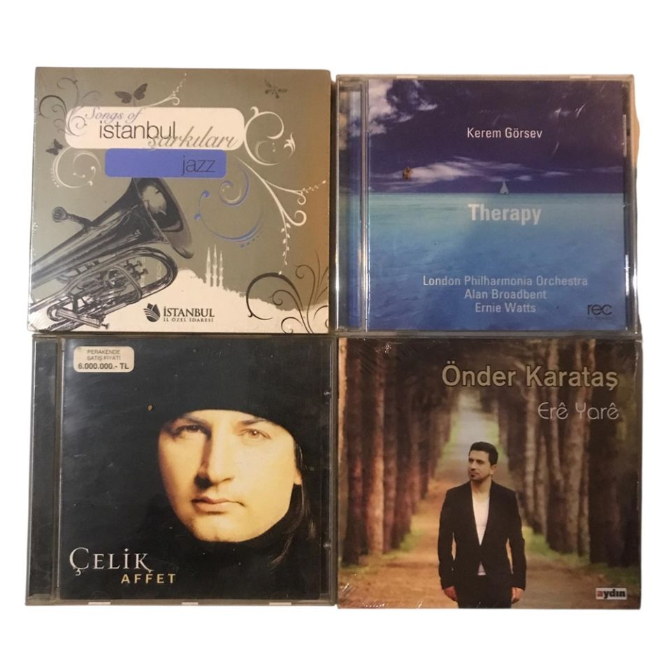 12 Adet CD - Lara Turca, Fulden URAS, Mutlu GENÇ, Ezan kamet, Kayahan, Zekai dede, Kerem GÖRSEV