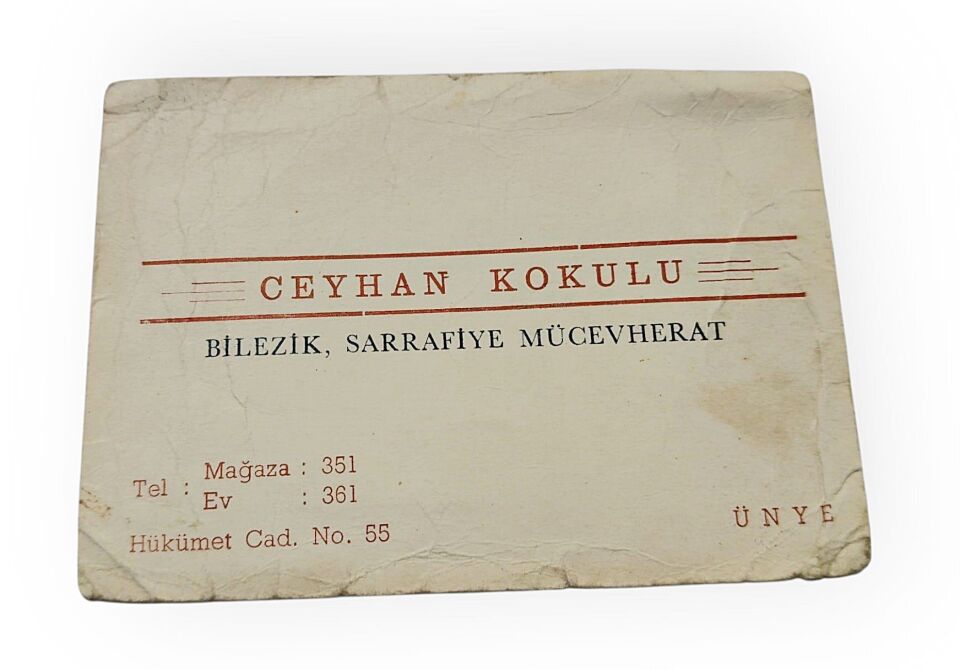 Ceyhan KOKULU Bilezik, sarrafiye, mücevherat ÜNYE * Kartadres