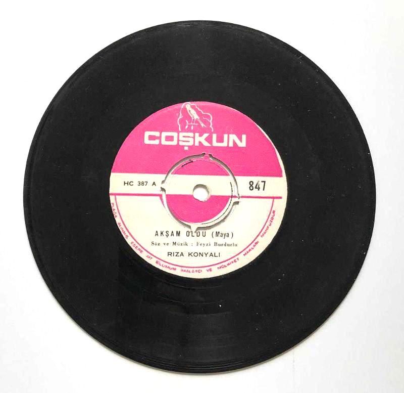 Akşam Oldu - Hasan Ekici / Rıza Konyalı - 45'lik Plak