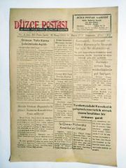 Düzce Postası gazetesi 31 Mayıs 1951