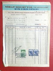 Nihat DOĞRUYOL ve Oğulları - Fatura