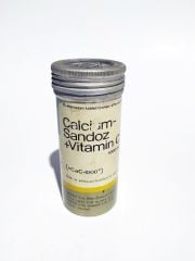 Calcium Sandoz + Vitamin C - Eski İlaç Şişeleri