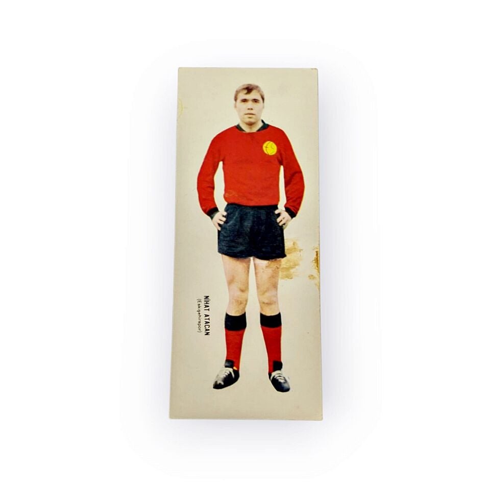 Nihat ATACAN Eskişehirspor * Gol Çiklet Amerikan Çiklet Fabrikası * Kartpostal (6x14)