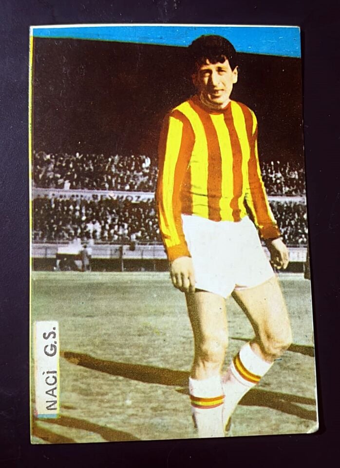 Galatasaray'lı futbolcu Naci * Kartpostal (8x12)