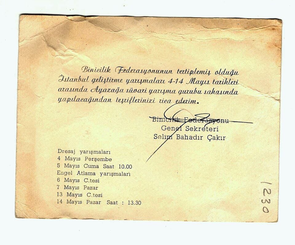 Binicilik Federasyonu Dresaj yarışması