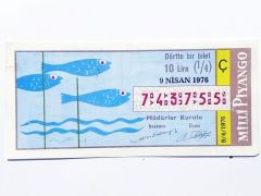 9 Nisan 1976 Dörtte bir bilet - Milli Piyango