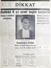 10 Kasım 1946 tarihli, Dikkat gazetesi