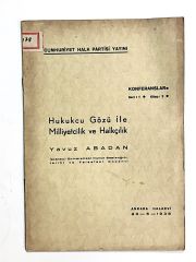 Hukukcu Gözü İle Milliyetcilik Ve Halkçılık - Yavuz ABADAN - Kitap
