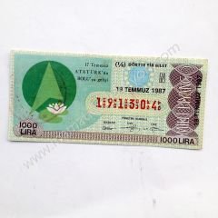 19 Temmuz 1987 dörtte bir bilet, milli piyango Atatürk, Bolu, Eski piyango Atatürk'ün Bolu'ya gelişi - Efemera