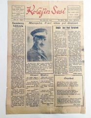 İzmir Özel Türk Koleji / Kolejin Sesi gazetesi, 15 Nisan 1952 - Efemera