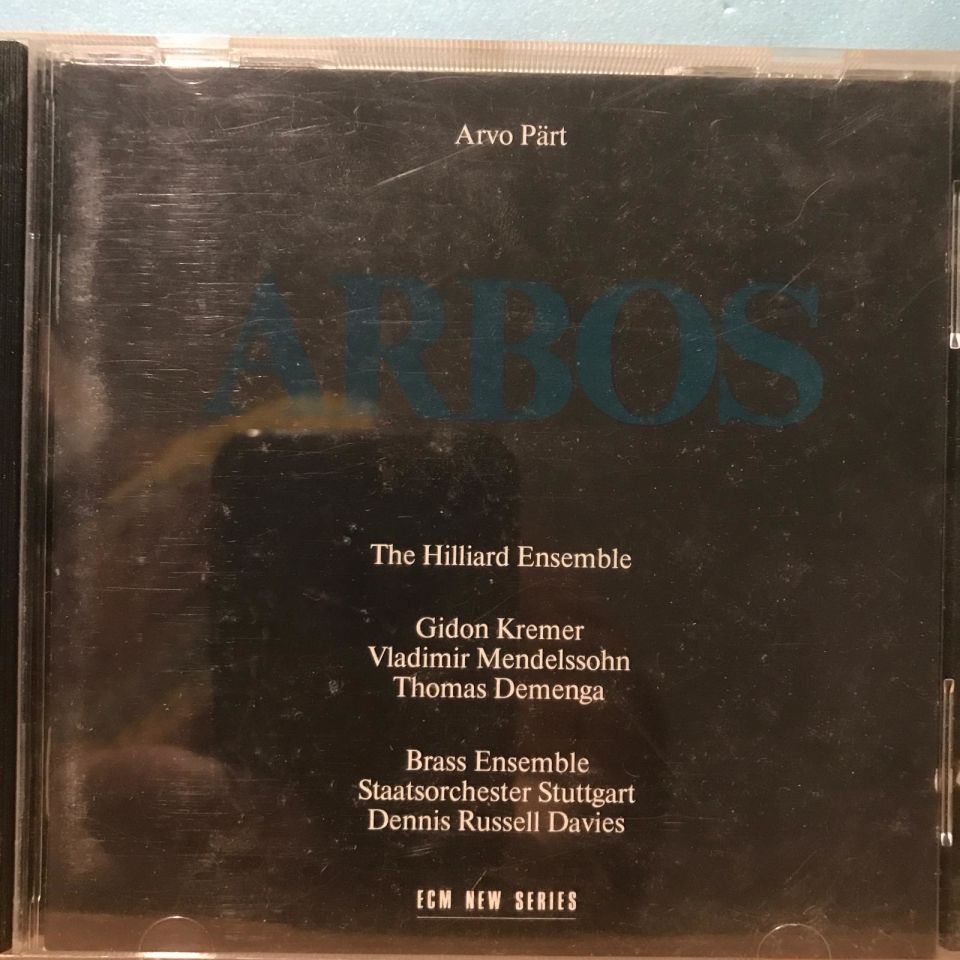 Arvo Part - Arbos - Hilliard & Brass Ensembles & Gidon Kremer, 1987 / Cd