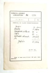 Konya Lezzet Lokantası 29 Ekim 1977 tarihli antetli kağıt / Dergi, gazete reklamı - Efemera