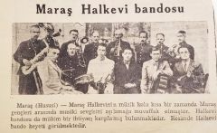Maraş Halkevi Bandosu 1940 / Dergi, gazete reklamı - Efemera