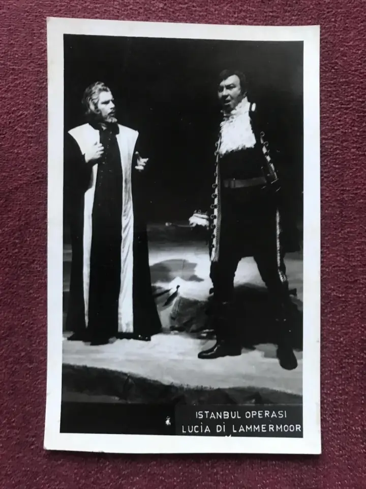 İstanbul Operası * Lucia Di Lammermoor * 9x14 fotoğraf
