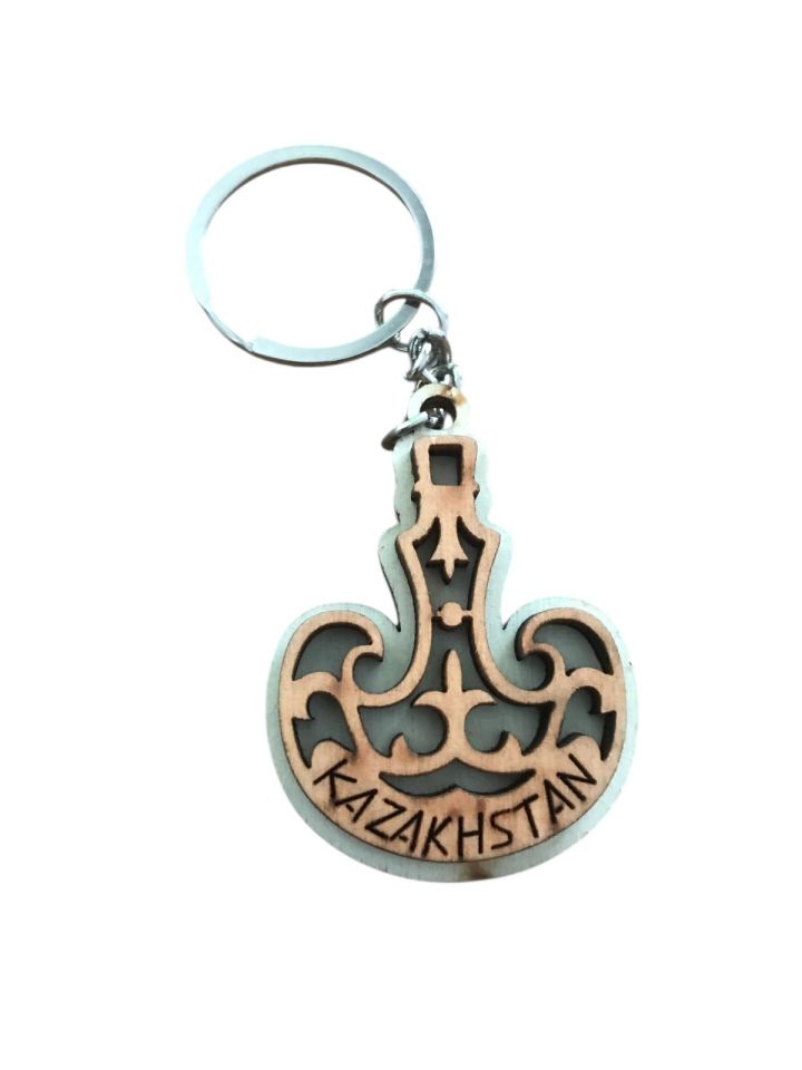 Kazakistan / Ahşap anahtarlık
