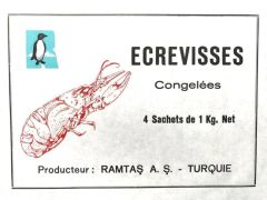Ecrevisses Congelees Ramtaş A.Ş. - 12X18 Etiket