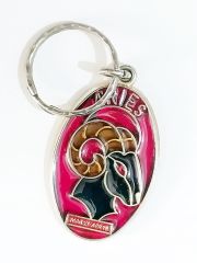 Aries / Koç burcu vitray görünümlü, anahtarlık
