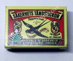 Sakerhets Tandstickor matches - Sweden - Kibrit