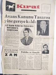 Kırat gazetesi - 5 Ekim 1988 Adalet Partisi, Süleyman DEMİREL - Eski Gazete