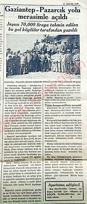 Gaziantep, Pazarcık, yolu açıldı - Efemera