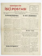 Eskişehir İşçi Postası 1 Aralık 1951 - Eski Gazete