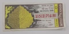 29 Eylül 1976 - Dörtte bir bilet - Milli Piyango bileti - Efemera