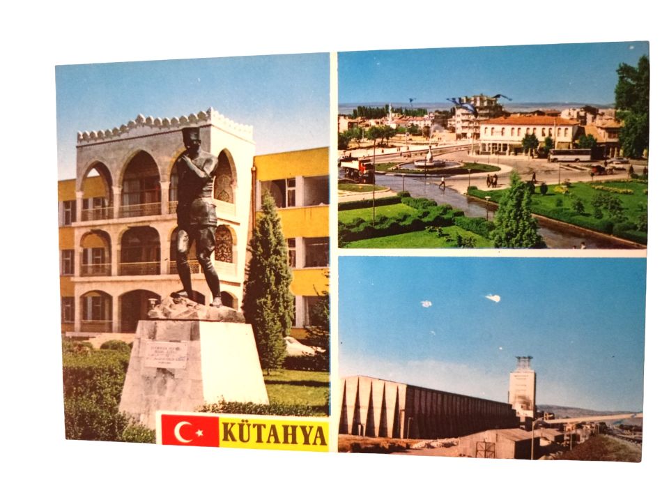 Kütahya / Ticaret Kartpostal 43-ıc - 1970'li yıllara ait kartpostal / Arkası yazısız