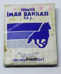 Türkiye İmar Bankası  - Kibrit Banka kibritleri