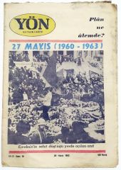 Yön Haftalık Gazete 29 Mayıs 1963 - Eski Gazete