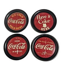 Coca Cola - Teneke bardak altlığı / 4 adet
