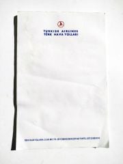 Türk Hava Yolları / Bloknot - Efemera