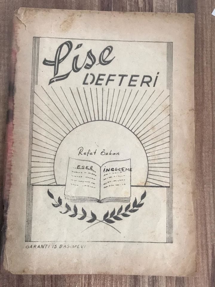 Lise Defteri Garanti İş Basımevi - Yemek tarifleri (1957 tarihli, baştan sona yemek tarifleri yazılı defter)
