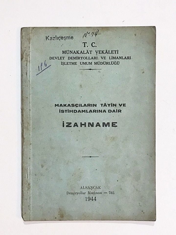 Makasçıların Tayin ve İstihdamlarına Dair İzahname 1944