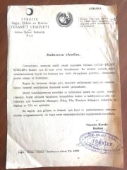 Türkiye Sağır, Dilsiz ve Körler Cemiyeti 1947 - Efemera