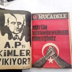 Yeniden Milli Mücadele - Haftalık Siyasi Milli Dava Mecmuası  ilk 4 cilt - Kitap