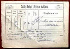 Silifke Bekçi Tahsildar Makbuzu 1938 - Efemera