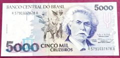 5000 Cruzeiros Brasil 1993 / Brezilya  - Nümismatik