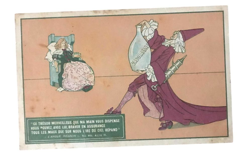 'Ce tresor merveilleux que ma main vous '' Laboratoires Fournier Freres - Tıp temalı kartpostal
