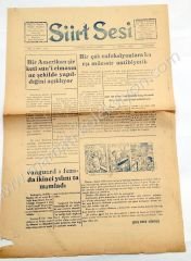 Siirt Sesi, 9 Nisan 1960 Siirt - Efemera