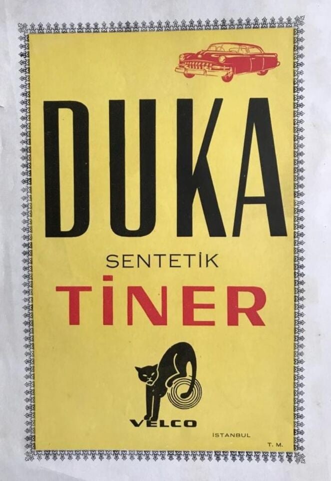 Duka Sentetik Tiner VELCO * 19X28 etiket