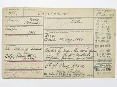 CAGLIARDINI 1925 - 1952 tarihli İngiliz konsolosluk evrağı - Efemera