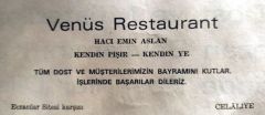 Venüs Restaurant Celaliye / Dergi - gazete reklamları