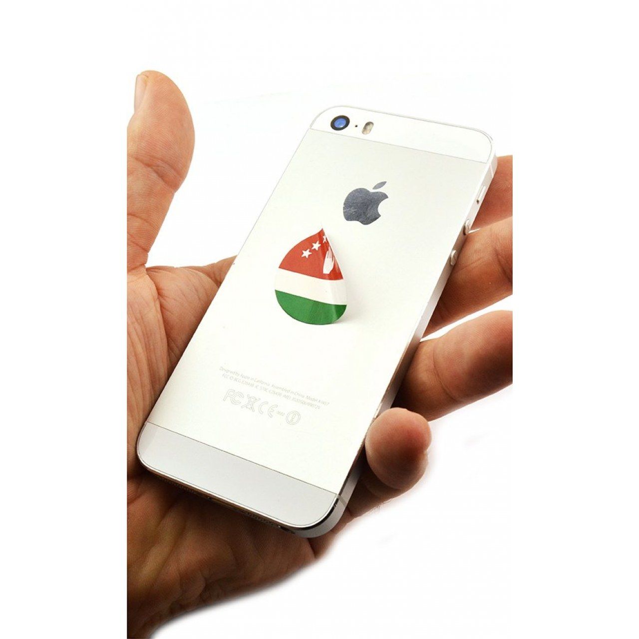 Telefon Etiket Seti- Abhaz Yuvarlak Bayrak