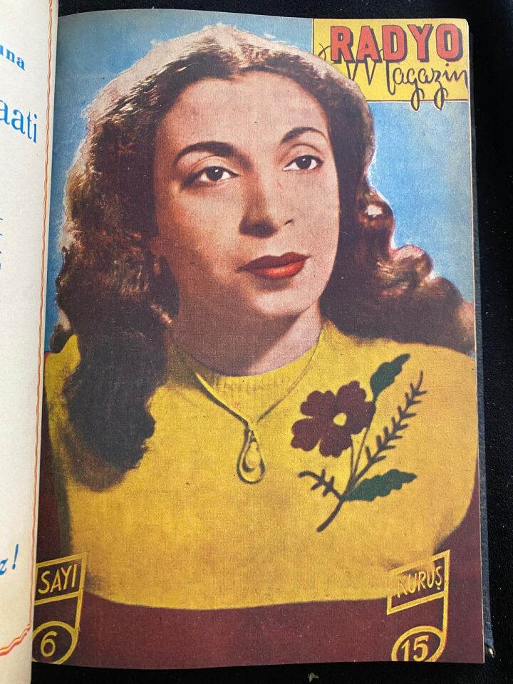 Radyo Magazin Haftalık ses, saz ve tiyatro sanatkârları mecmuası – 1950 yılı, sayı 1–12 sıralı takım, ciltli
