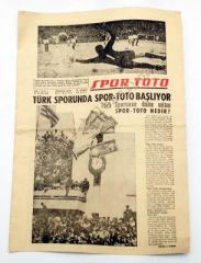 Spor Toto gazetesi, sayı:1 - 27 Ocak 1960 - Efemera