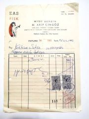 Mobil Benzin Yedikule İstanbul  / Fatura - Efemera