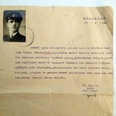 Gelibolu 1942 yılına ait askeri evrak - Efemera