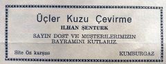 Üçler kuzu çevirme Kumburgaz / Dergi - gazete reklamları
