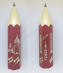 Souvenir İstanbul - Turistik 1970'lere ait masa üstü kalem