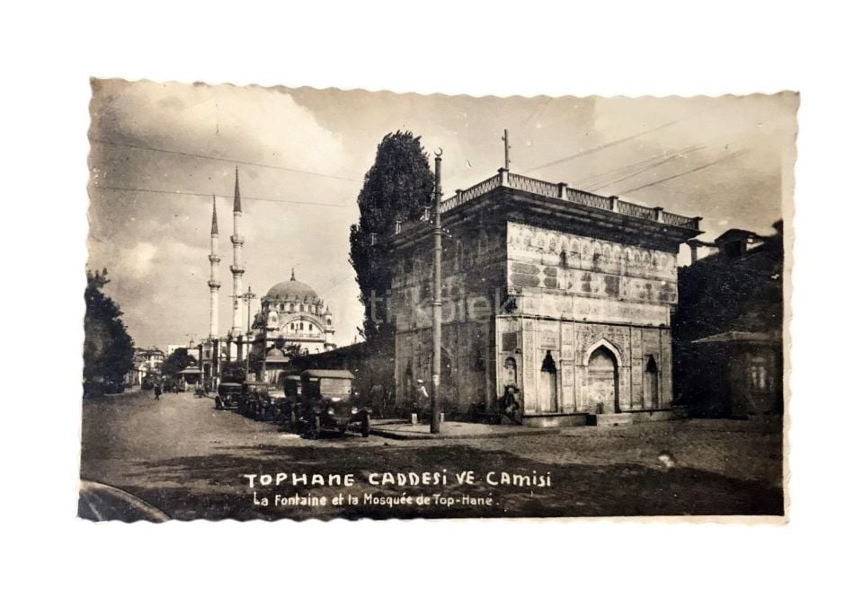 Tophane Caddesi ve Camisi - İstanbul Yayınları Foto Gençtürk M. P. / Eski Kartpostal